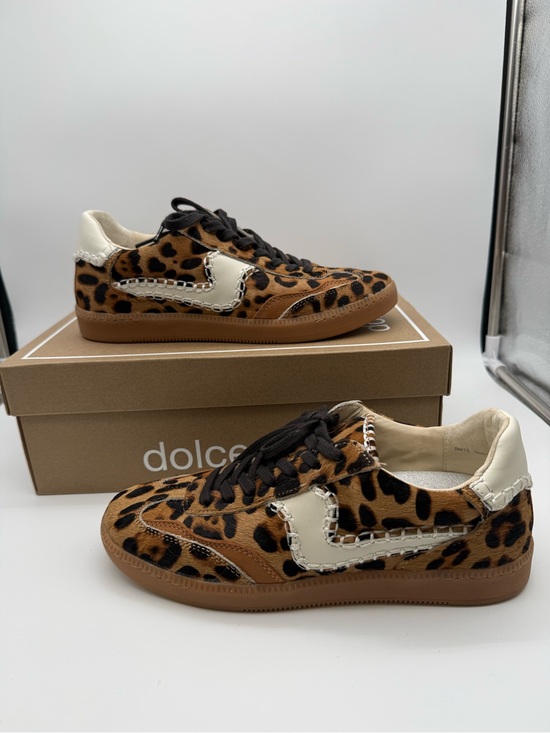 Dolce Vita Shoes - Dolce Vita Leopard Print Sneakers in Brown, Black and Cream